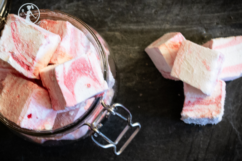 Handmade Marshmallows in a jar